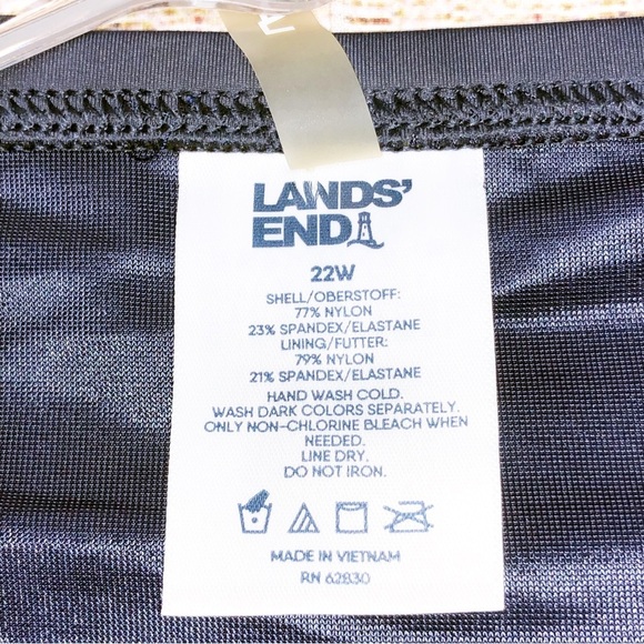 Lands End Blue Swim Skort Size 22W - Picture 2 of 9